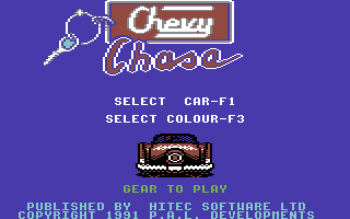Chevy Chase screenshot 4 for Commodore 64